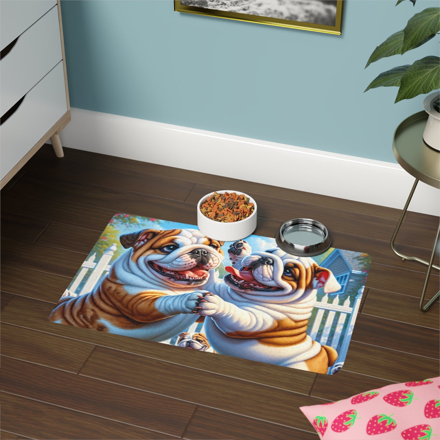 Pet Food Mat (12x18) - English Bulldog