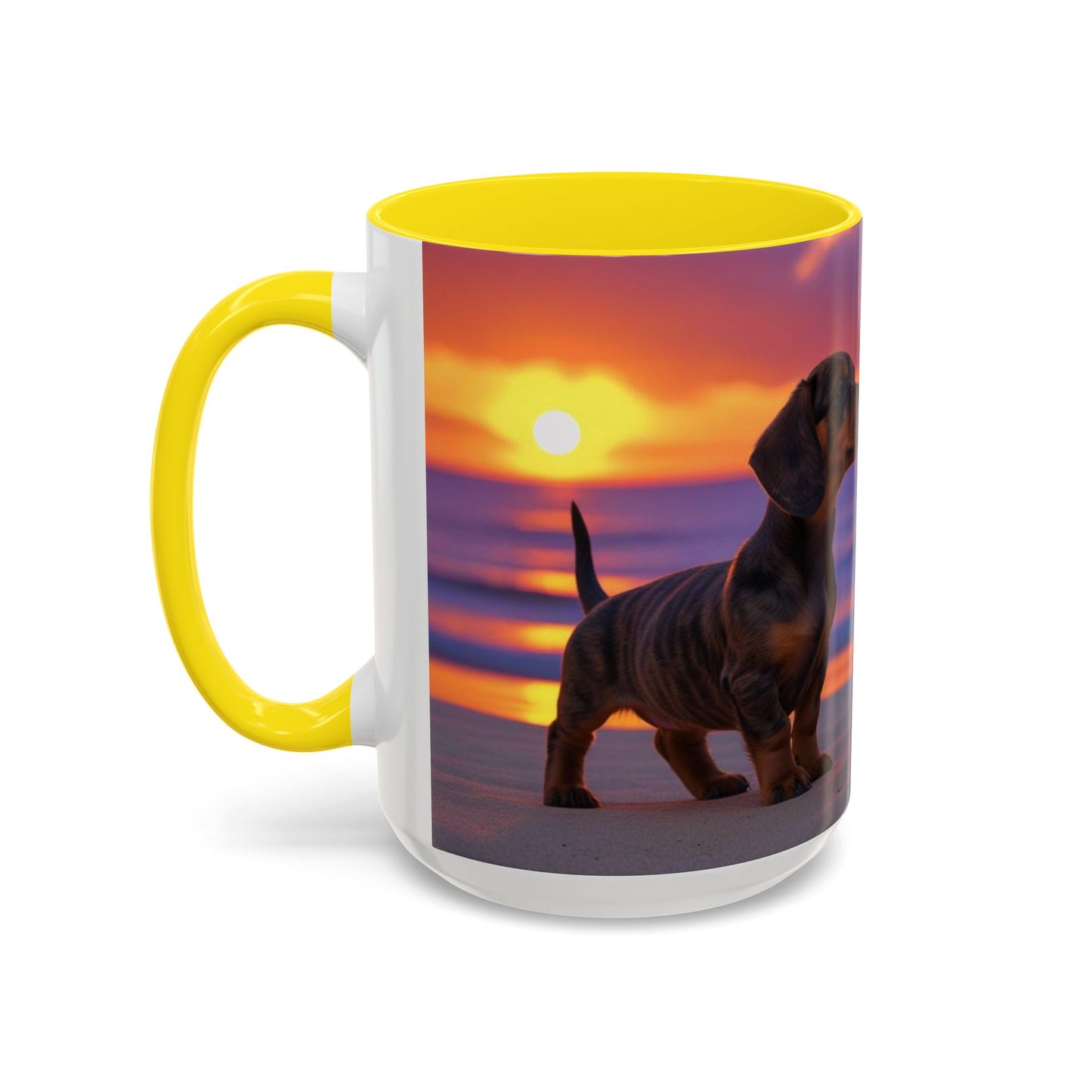 Dachshund Love Accent Coffee Mug - Perfect Gift for Dog Lovers
