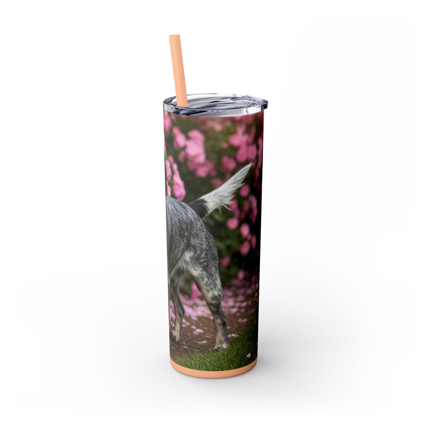 Blue Picardy Spaniel Tumbler with Straw, 20oz
