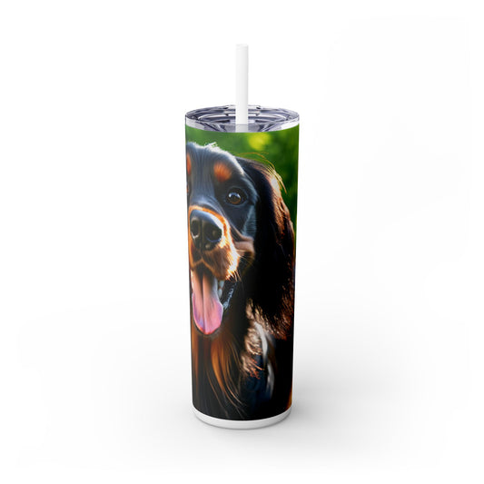 Gordon Setter Tumbler with Straw, 20oz