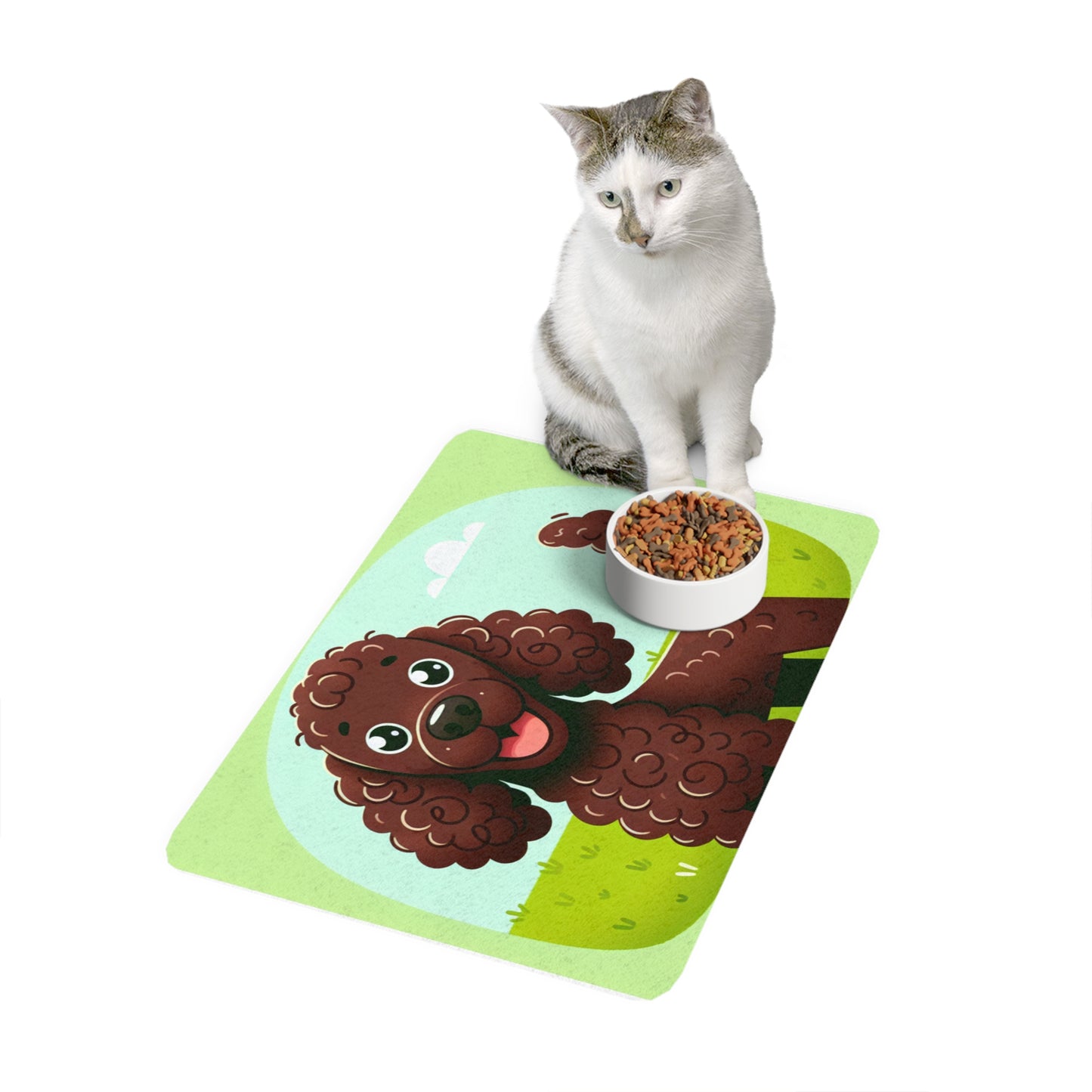 Pet Food Mat (12x18) - Irish Water Spaniel