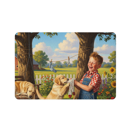 Pet Food Mat (12x18) - Golden Retriever