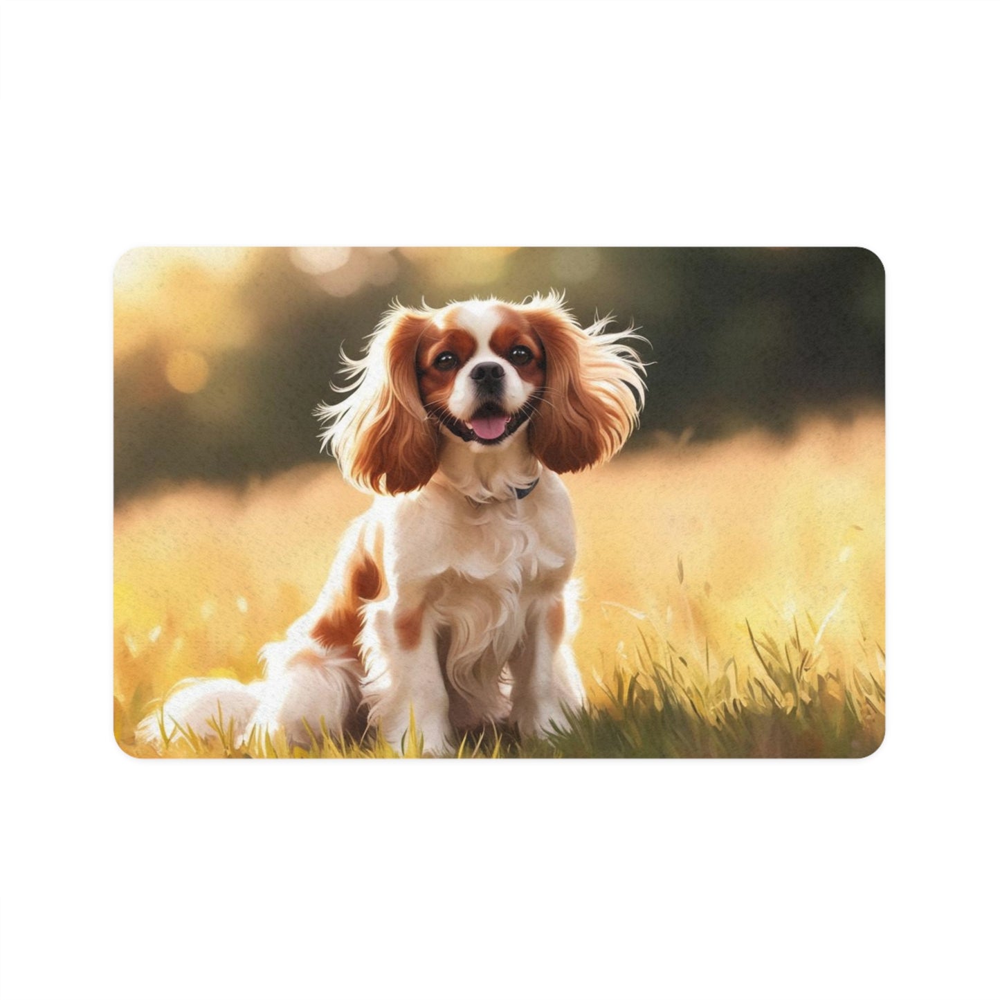 Pet Food Mat (12x18) - Cavalier King Charles Spaniel