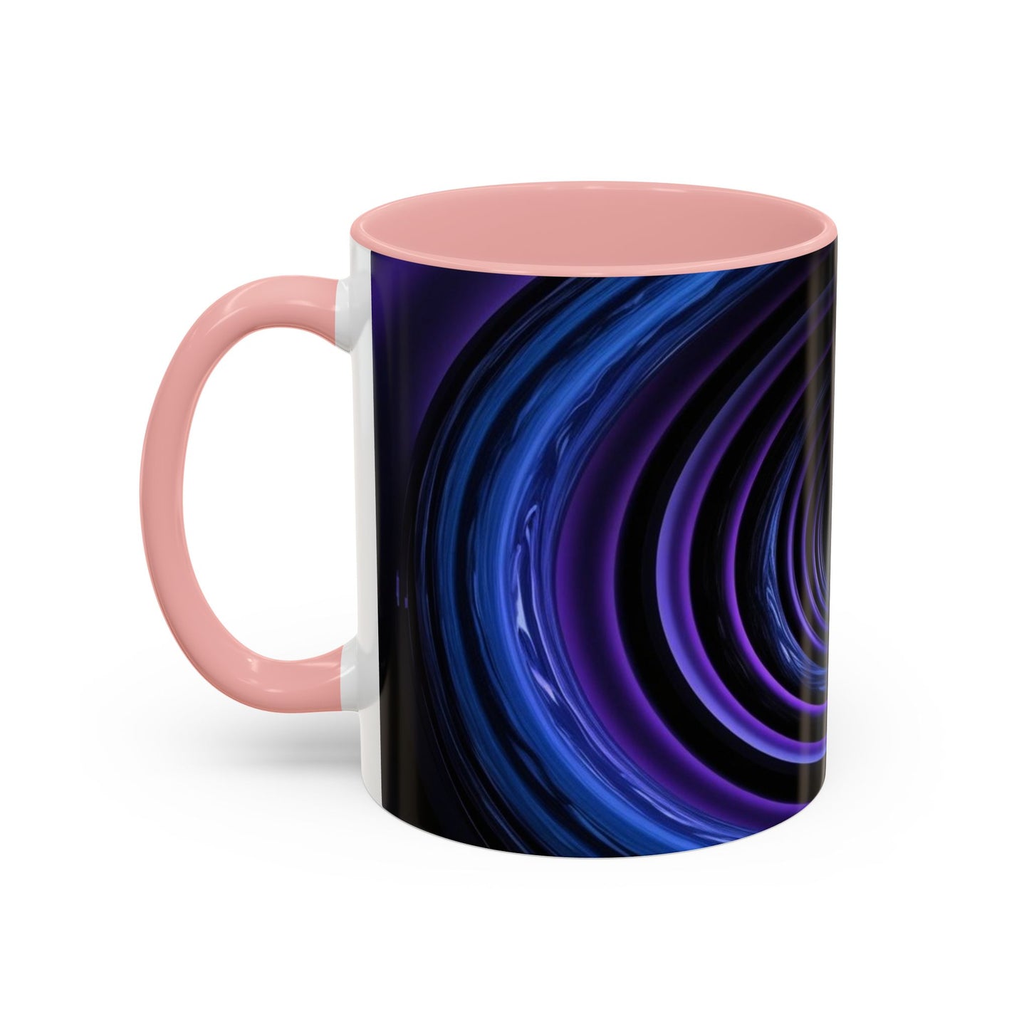 Optical Illusion Accent Mug – Ceramic Coffee Cup