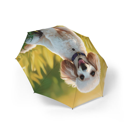 Miniature Poodle Semi-Automatic Foldable Umbrella