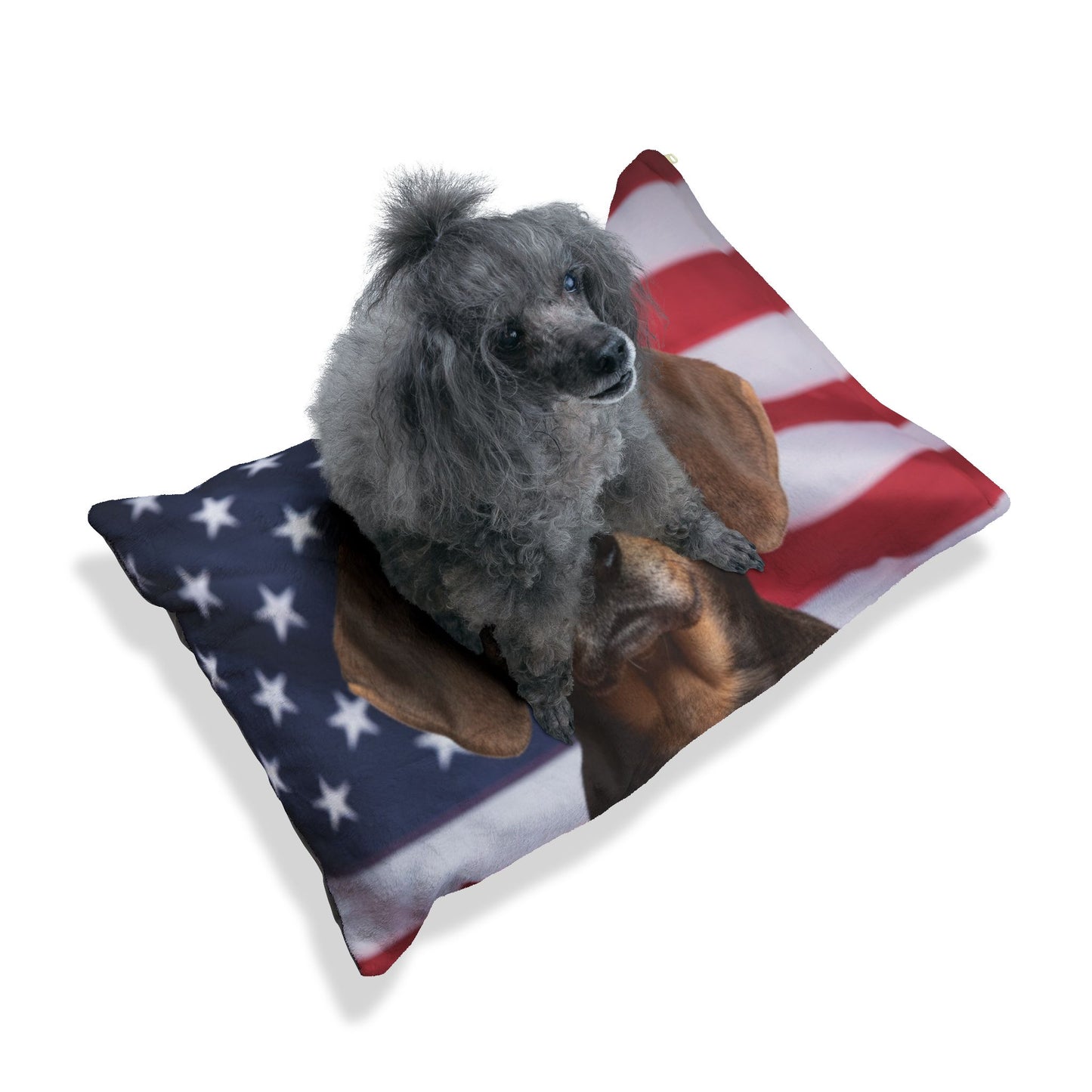 American Leopard Hound Patriotic Pet Bed