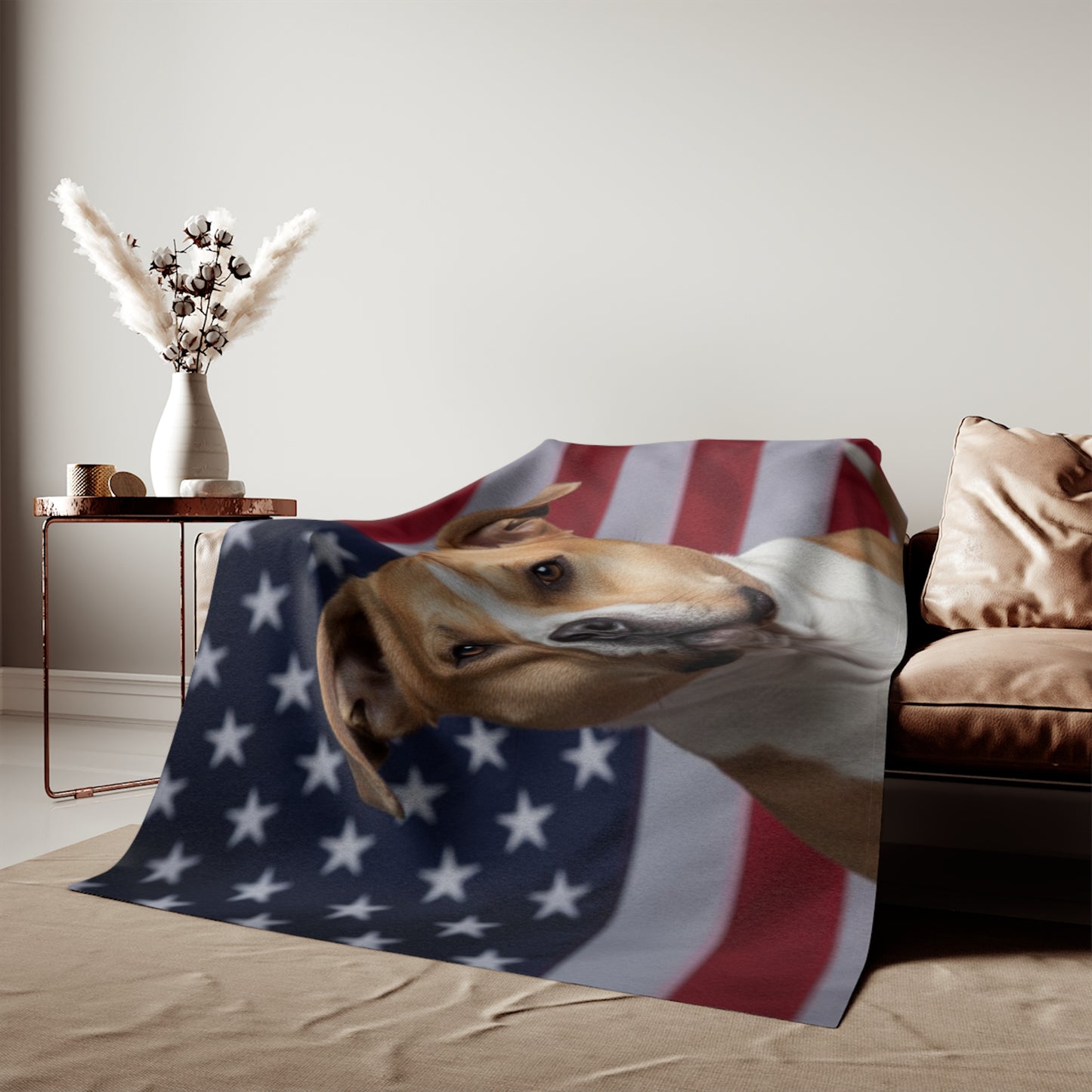 American Bully Patriotic Blanket