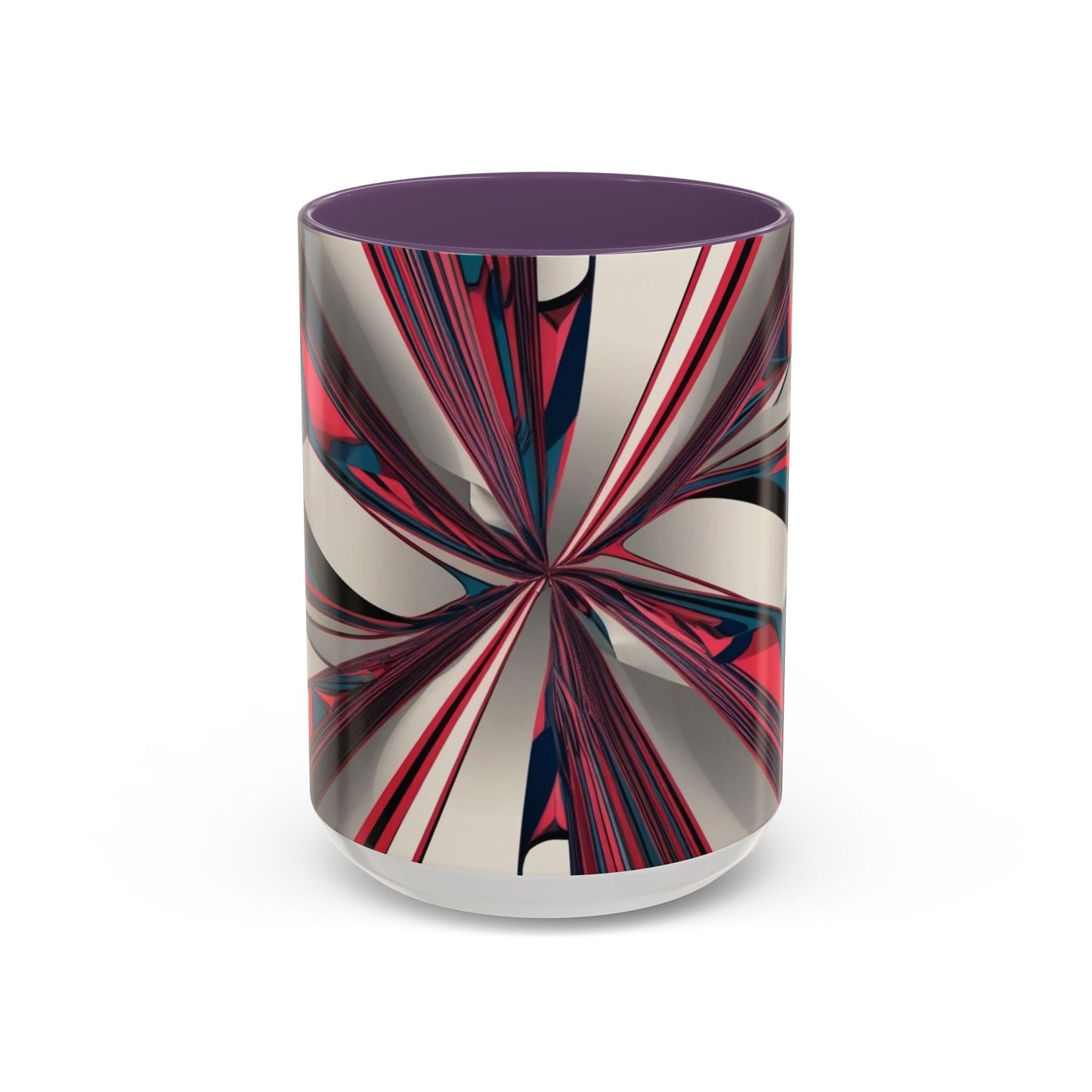 Optical Illusion Accent Mug – Ceramic Coffee Cup