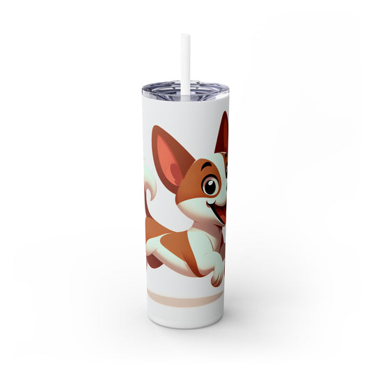 Basenji Tumbler with Straw, 20oz