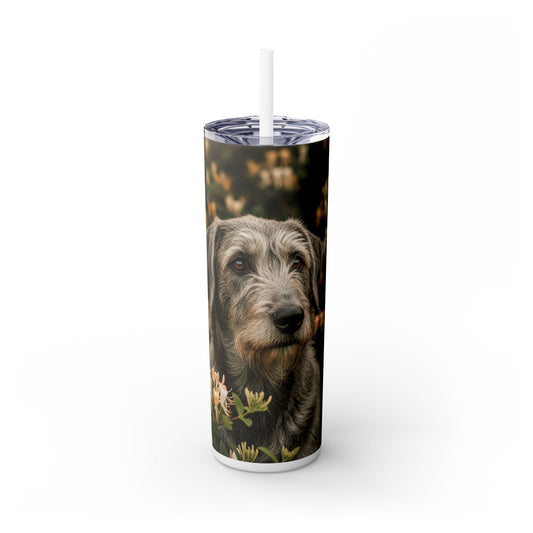 Otterhound Skinny Tumbler with Straw, 20oz