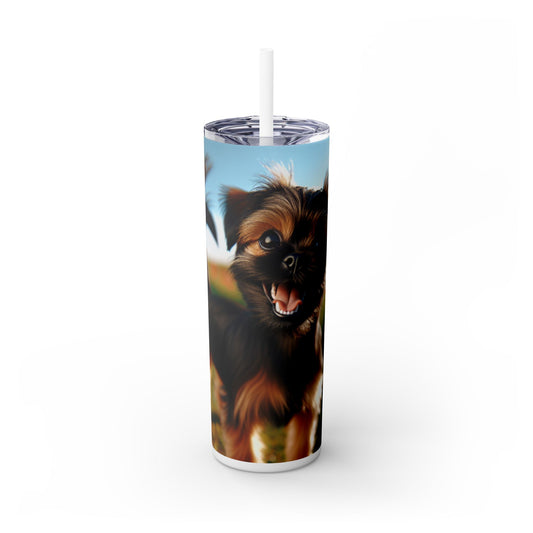 Griffon Bruxellois Tumbler with Straw, 20oz