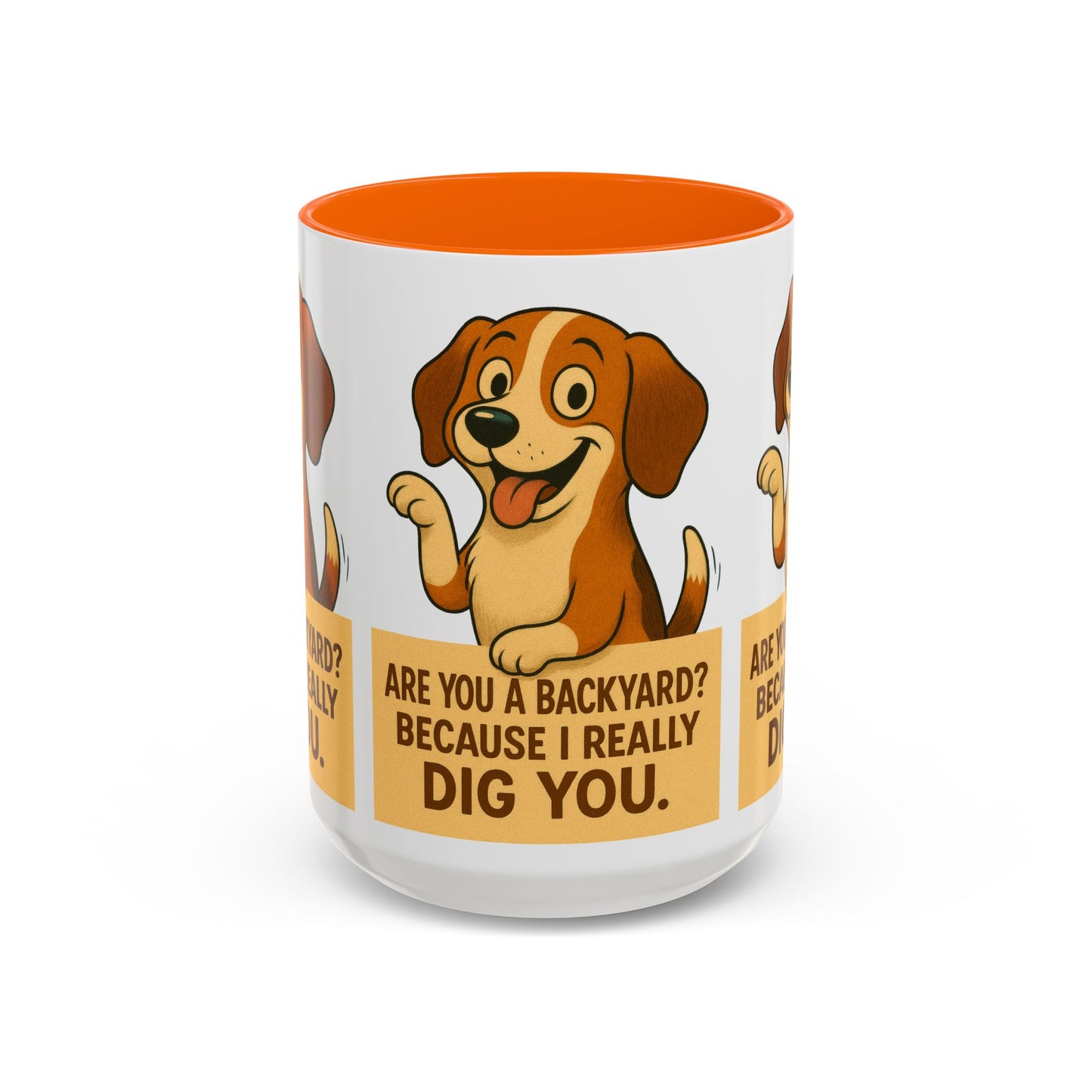 Backyard Dig Accent Coffee Mug - Perfect Gift for Dog Lovers