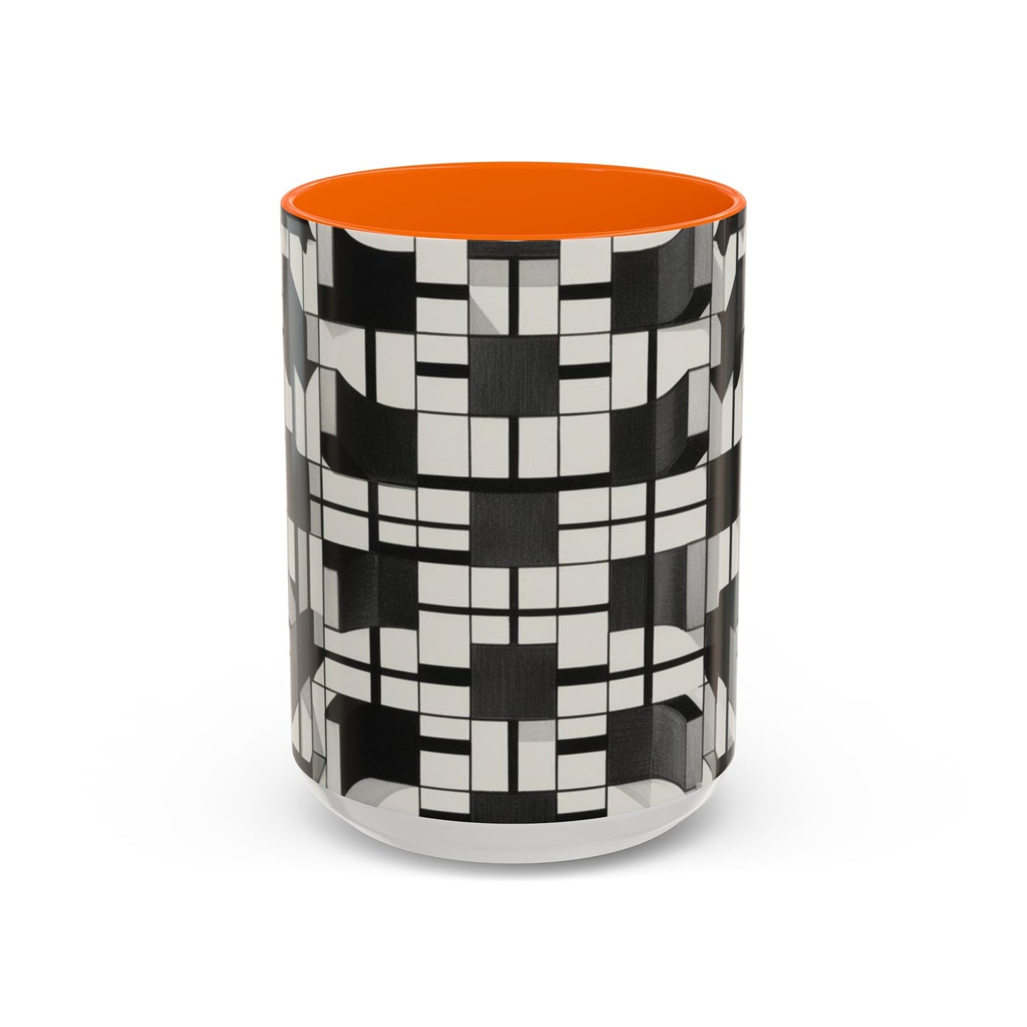 Optical Illusion Accent Mug – Ceramic Coffee Cup