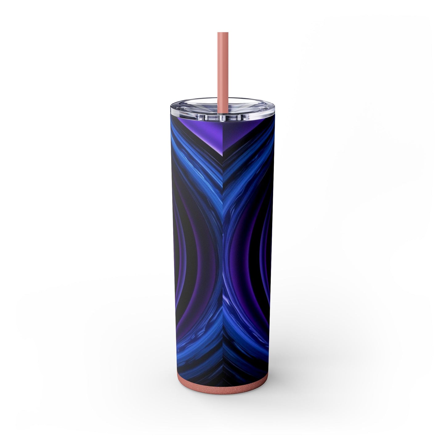 Optical Illusion Skinny Tumbler with Straw, 20oz
