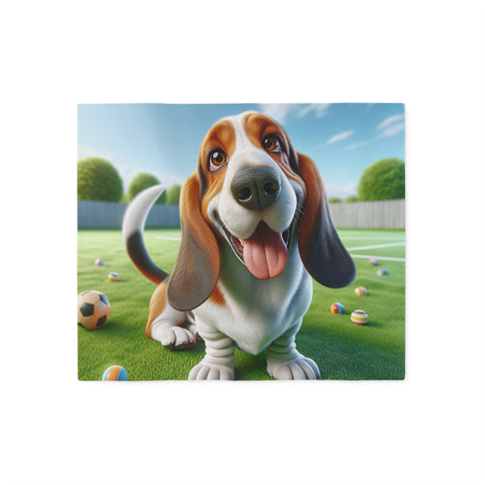 Basset Hound Sweatshirt Blanket