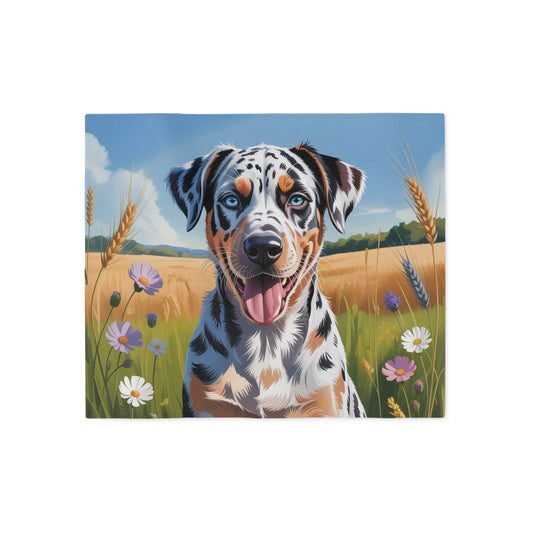 Catahoula Leopard Dog Sweatshirt Blanket