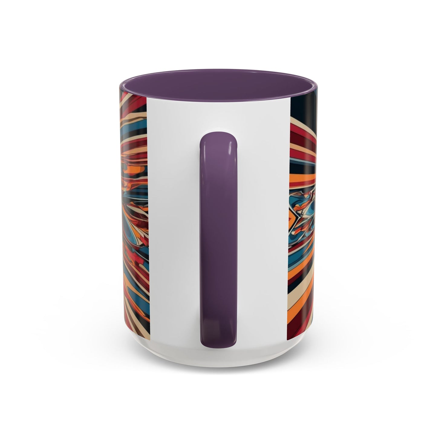 Optical Illusion Accent Mug – Ceramic Coffee Cup