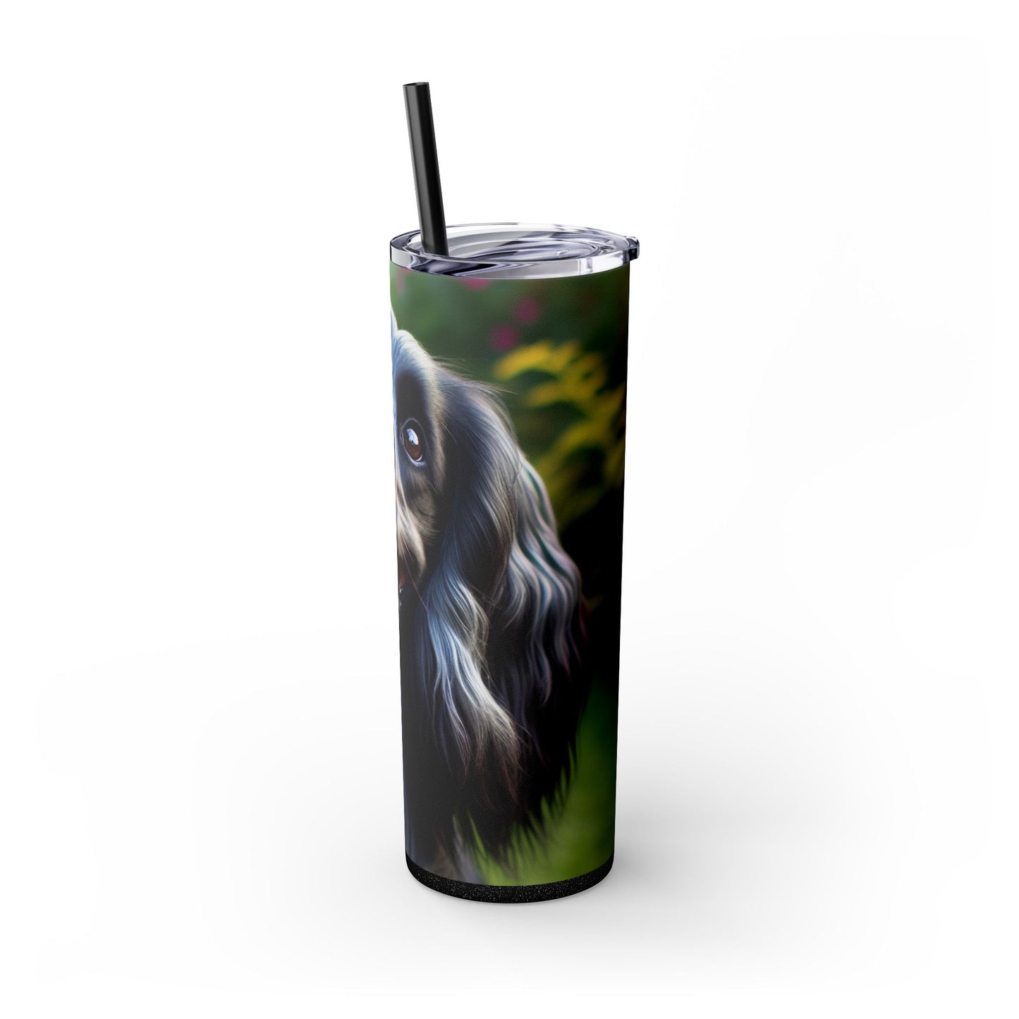 Blue Picardy Spaniel Tumbler with Straw, 20oz