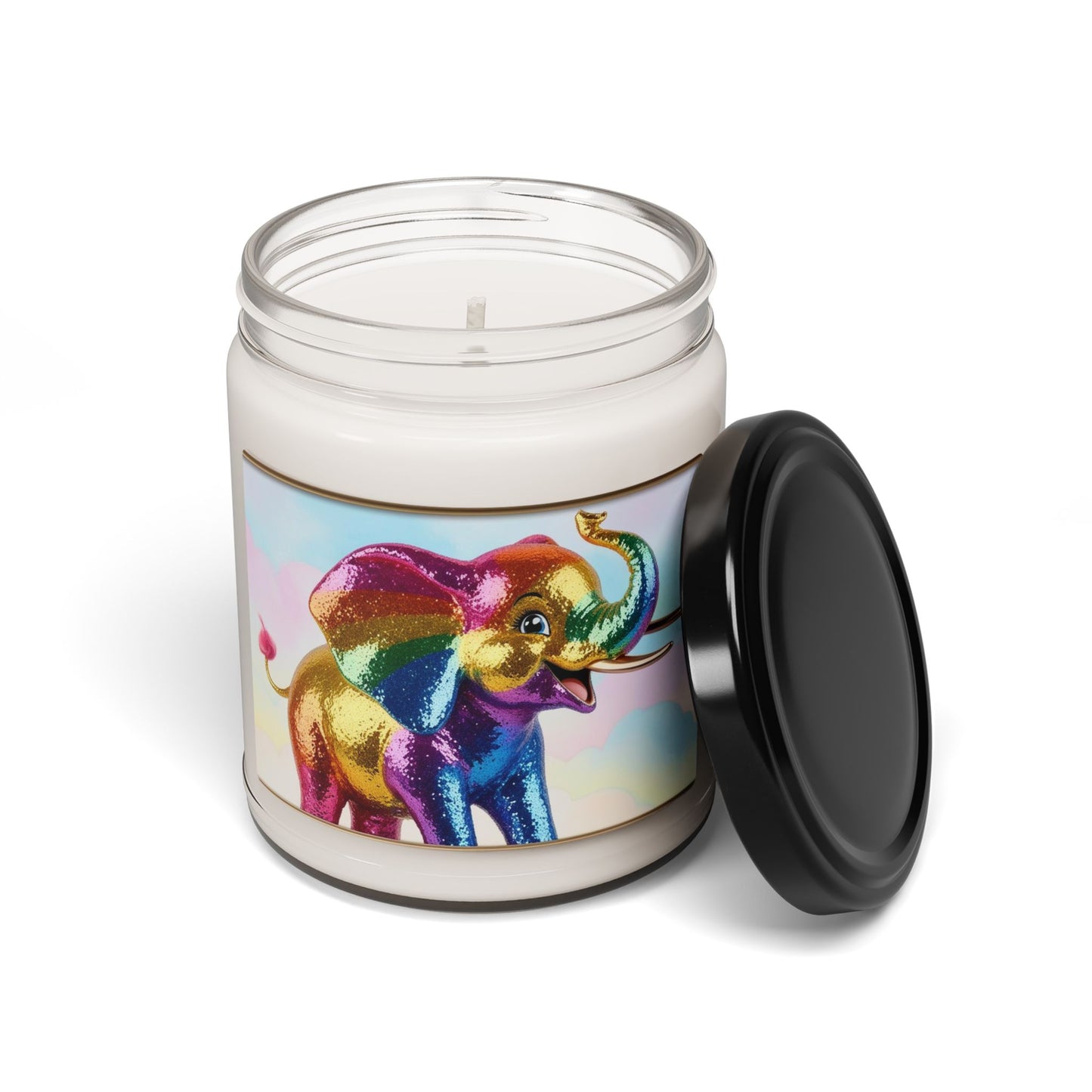 Rainbow Elephant- Scented Soy Candle, 9oz