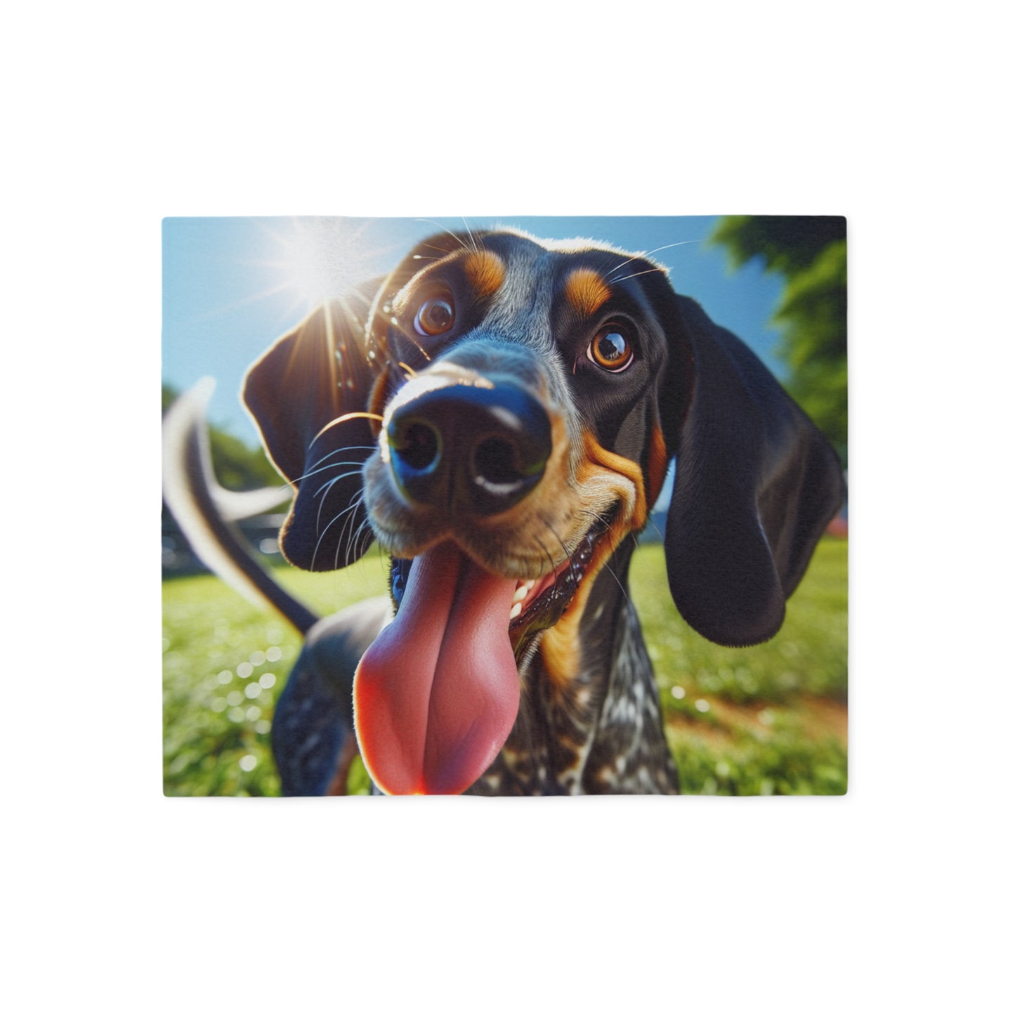 Bluetick Coonhound Sweatshirt Blanket