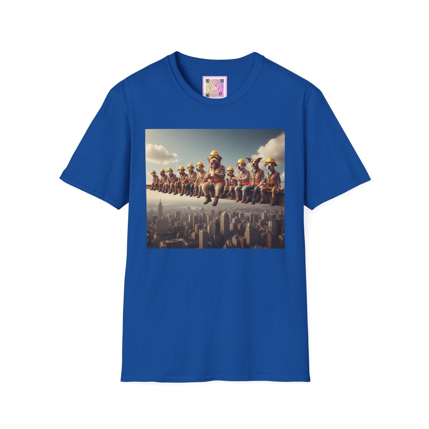 Canine Canvas Collection: Lunch atop a Skyscraper Homage Tee Shirt