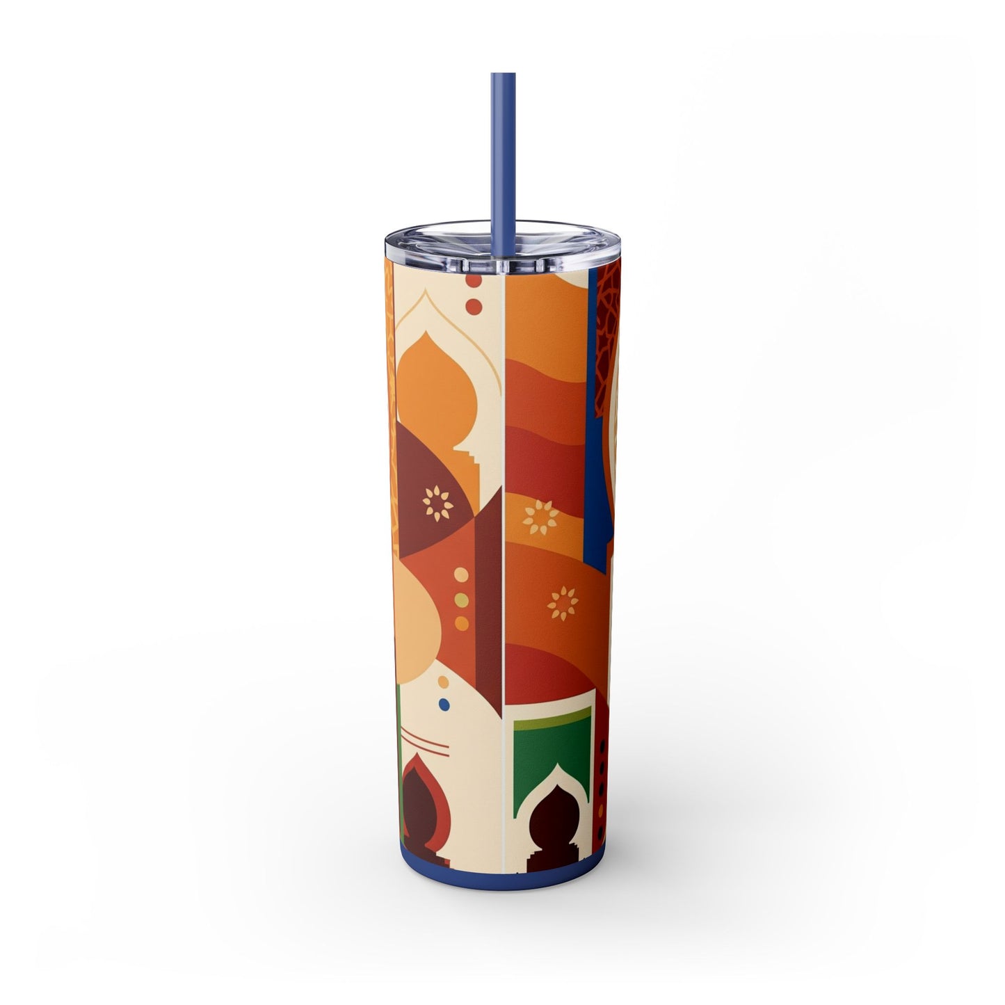 Basenji Skinny Tumbler with Straw, 20oz