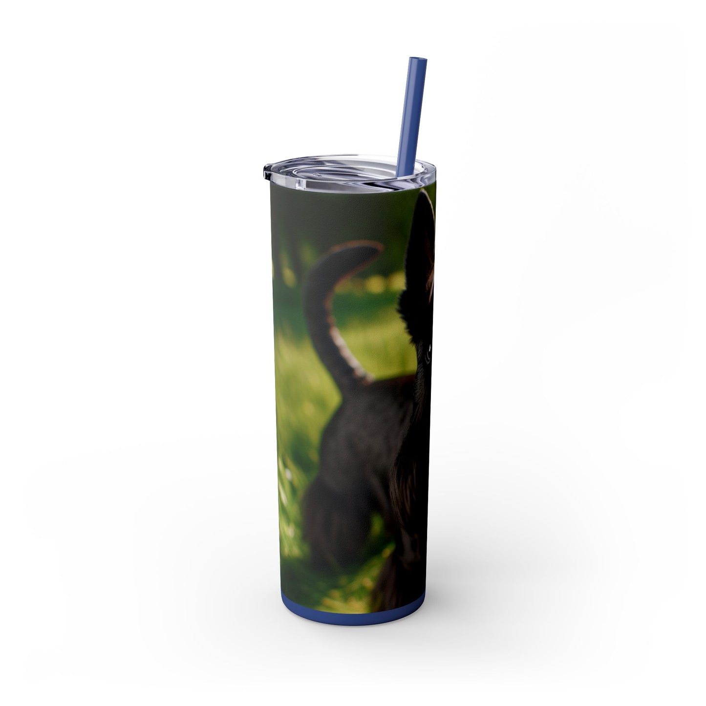 Scottish Terrier Skinny Tumbler with Straw, 20oz