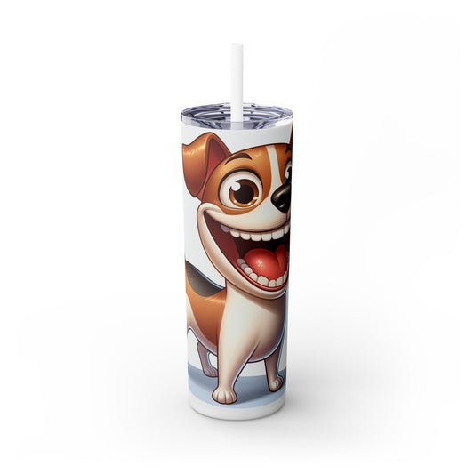 Teddy Roosevelt Terrier Tumbler with Straw, 20oz
