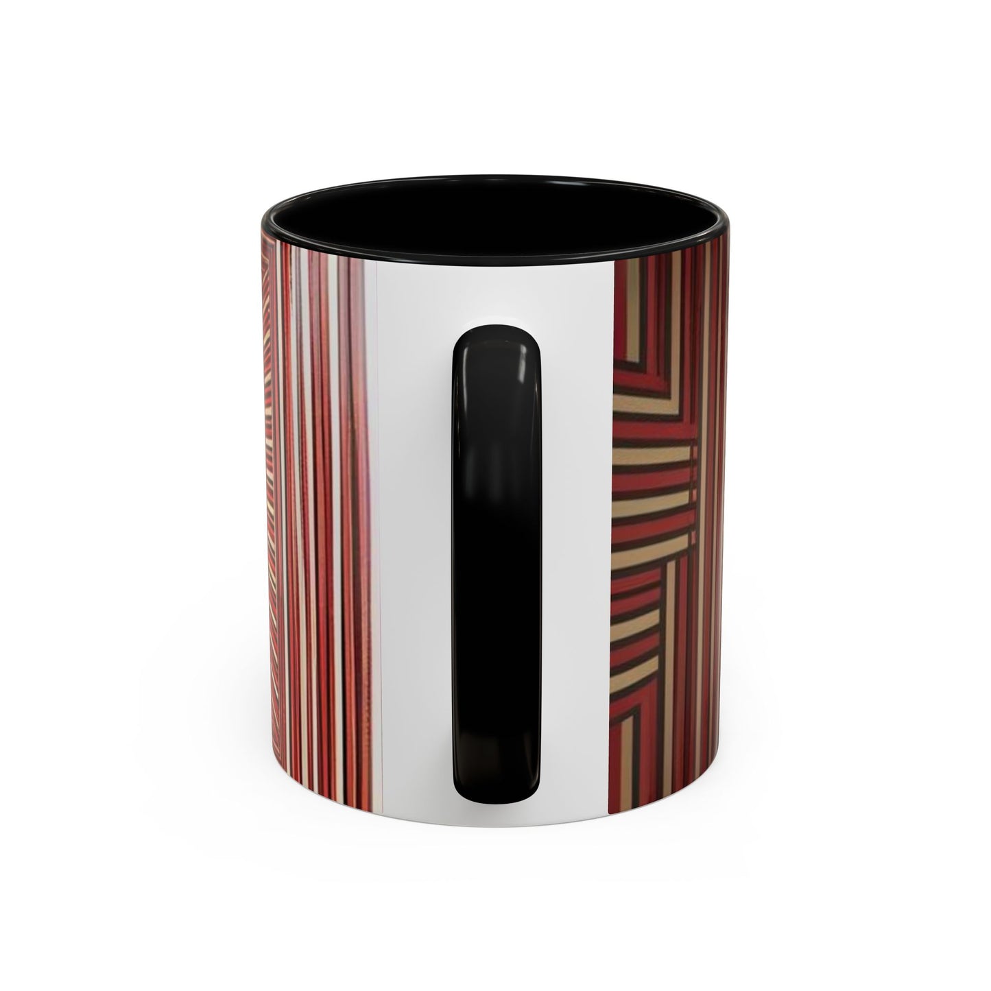 Optical Illusion Accent Mug – Ceramic Coffee Cup