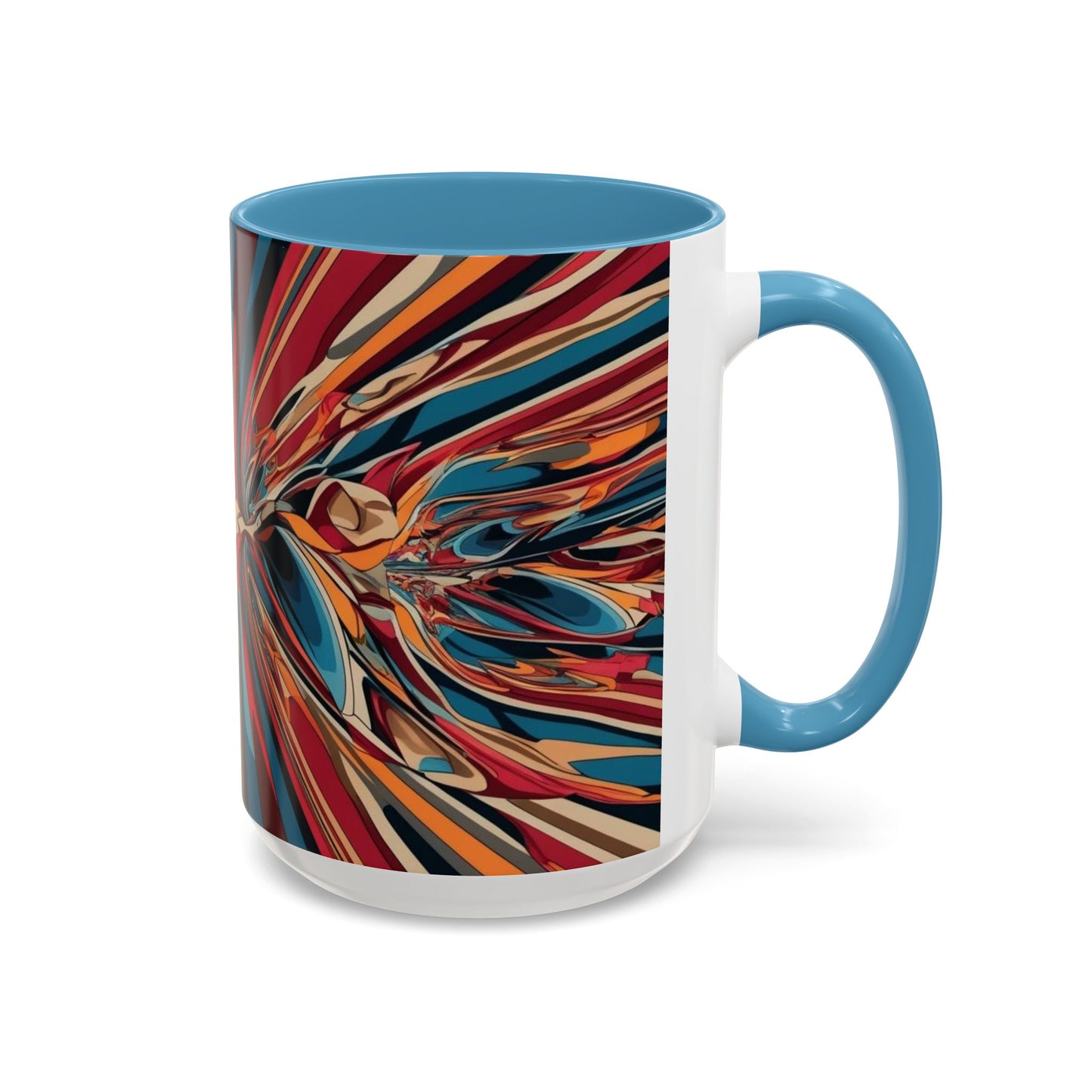 Optical Illusion Accent Mug – Ceramic Coffee Cup