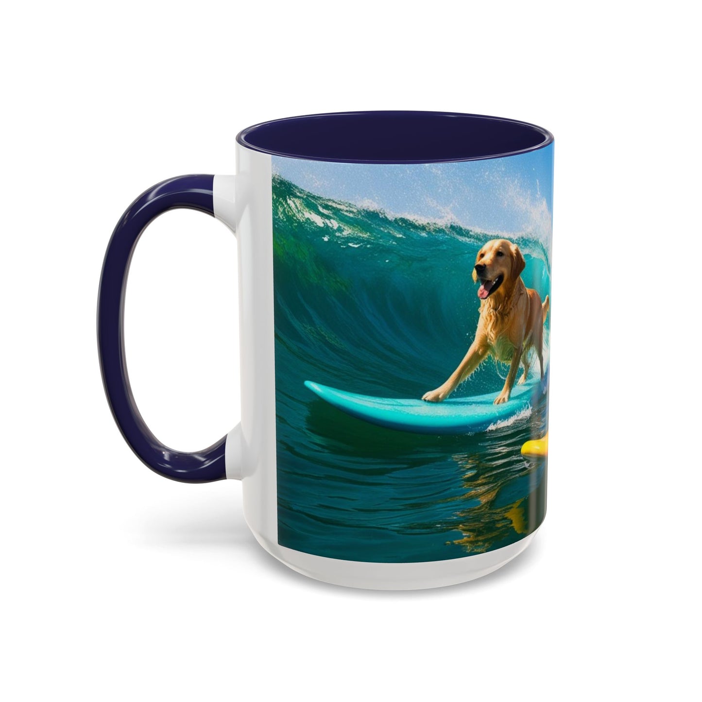 Mug à café Surf Dogs Accent - Cadeau idéal pour les amoureux des chiens