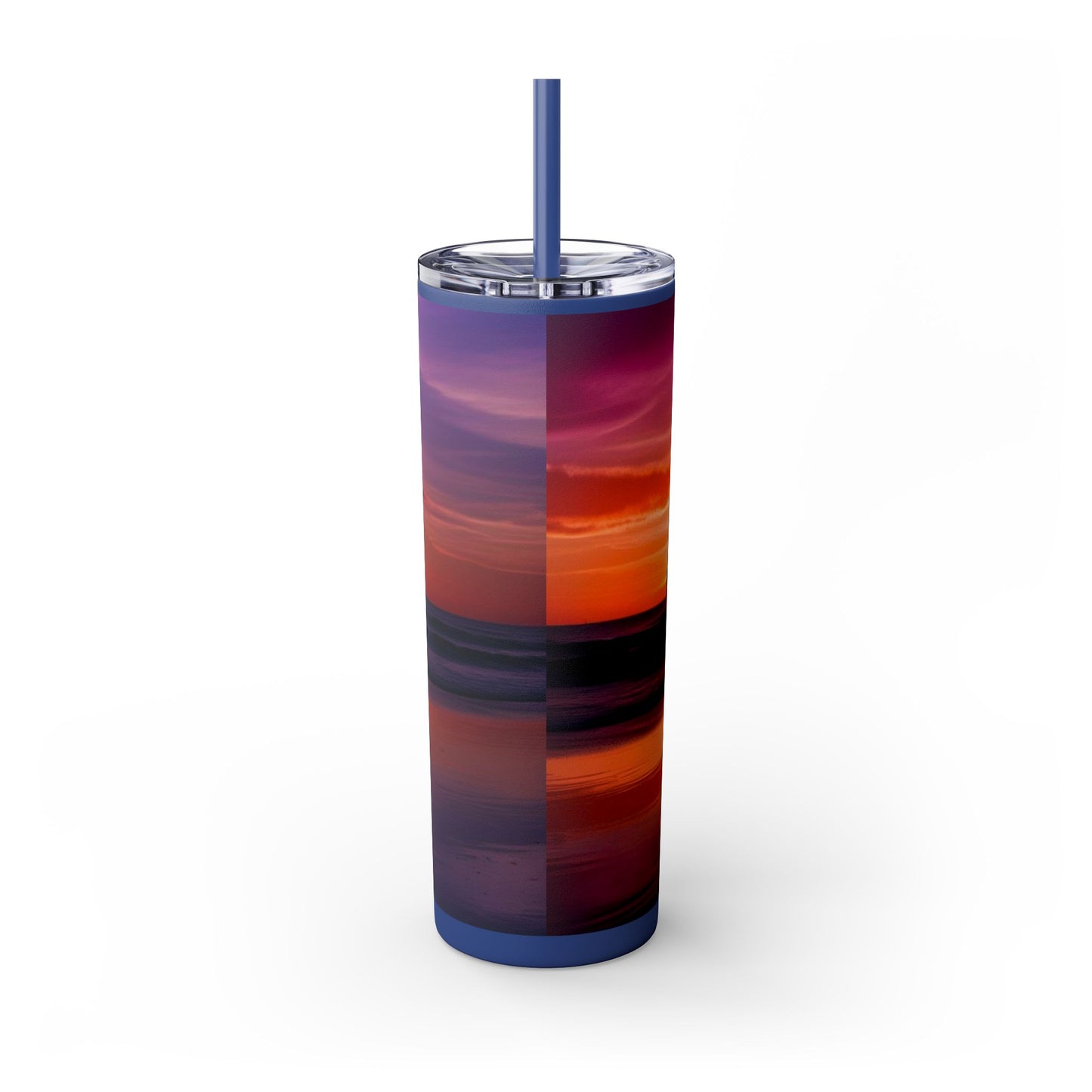 Brilliant Sunrise Skinny Tumbler with Straw, 20oz