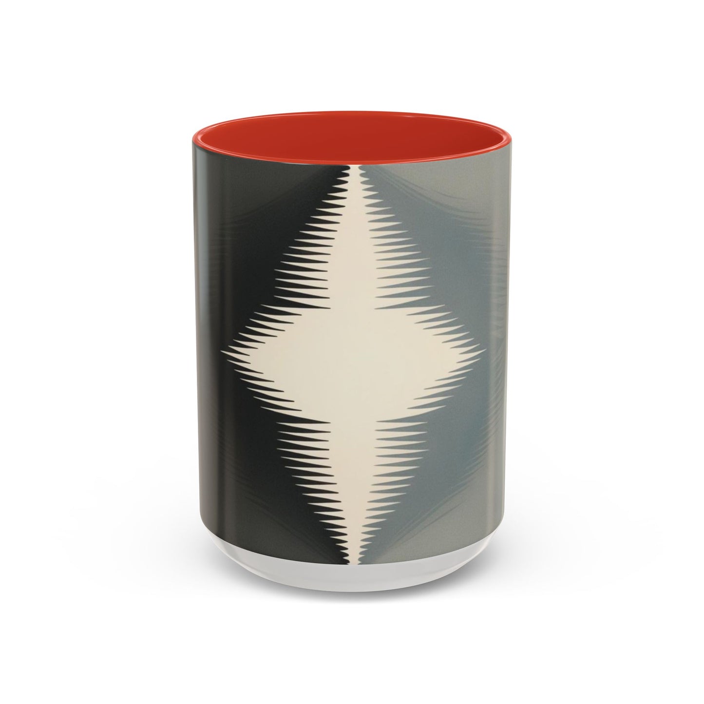 Optical Illusion Accent Mug – Ceramic Coffee Cup