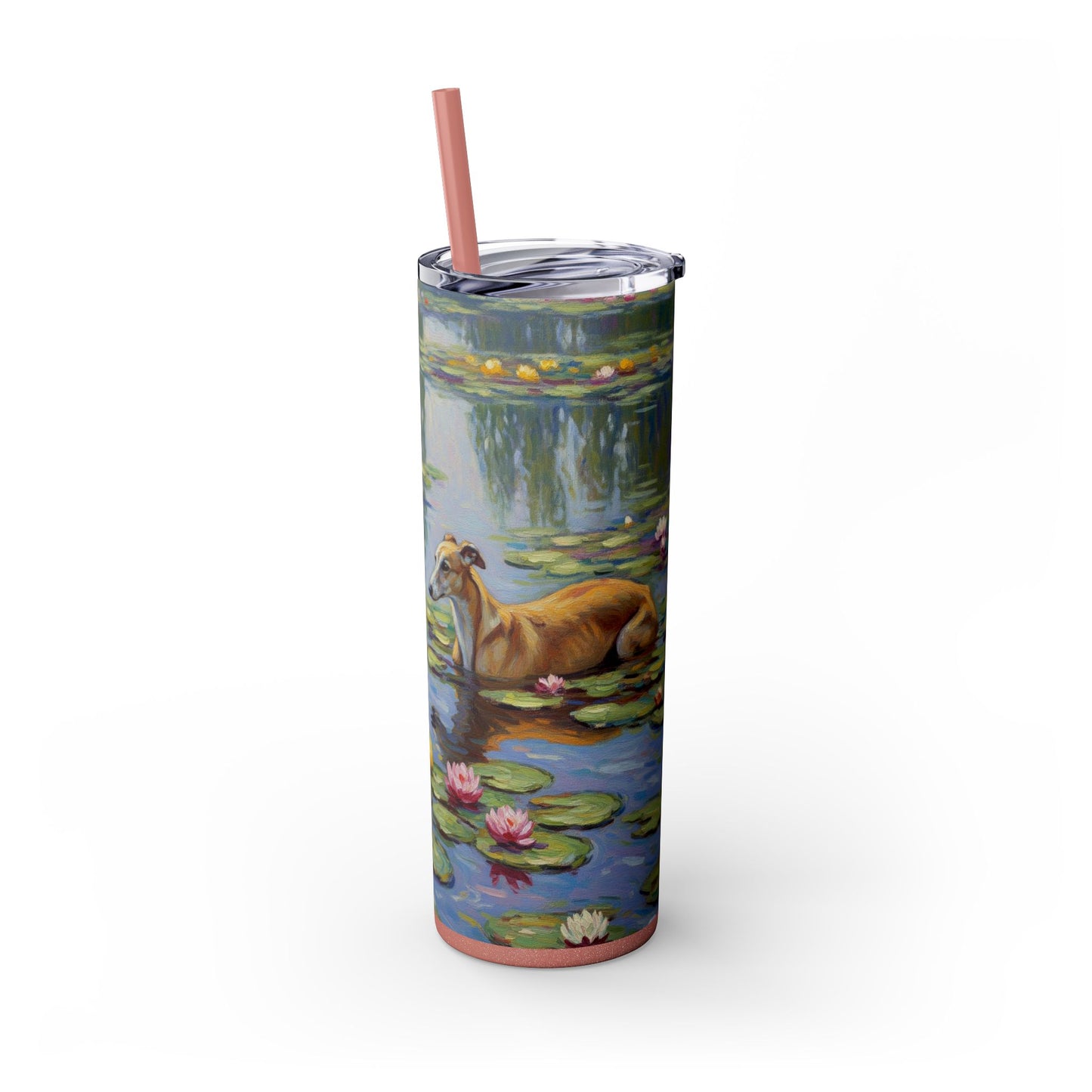 Vaso para galgos con pajita, 20 oz