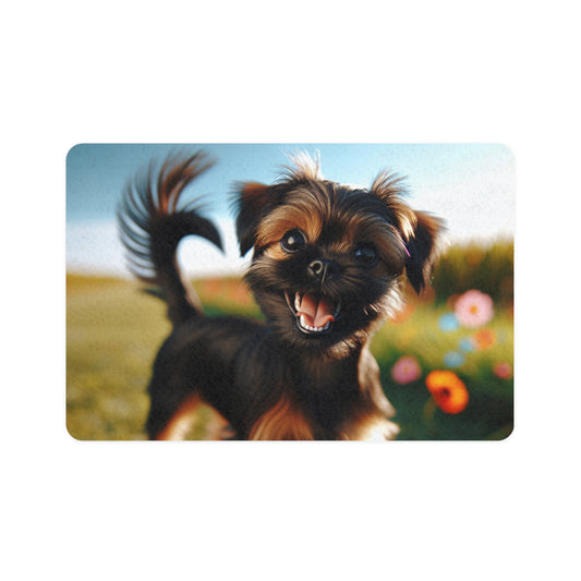 Pet Food Mat (12x18) - Griffon Bruxellois