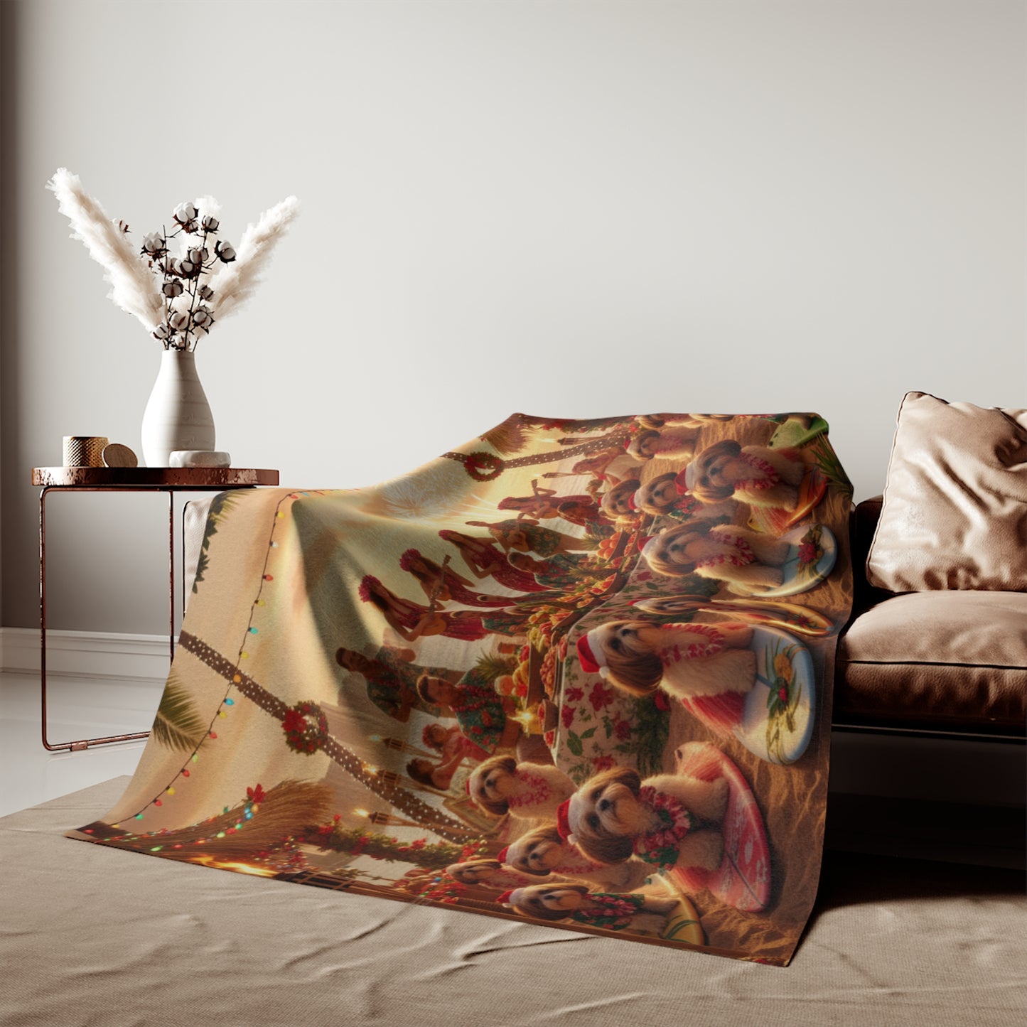 Hawaiian Holiday Luau Blanket