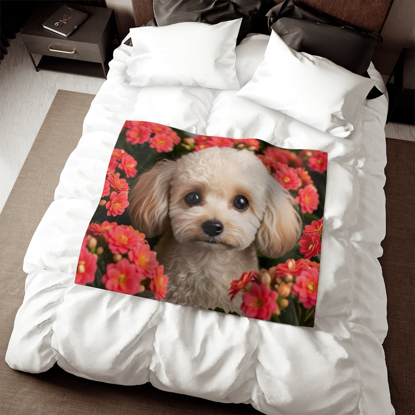 Miniature Poodle Sweatshirt Blanket