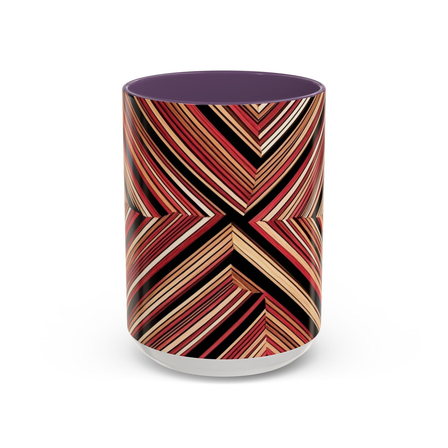 Optical Illusion Accent Mug – Ceramic Coffee Cup