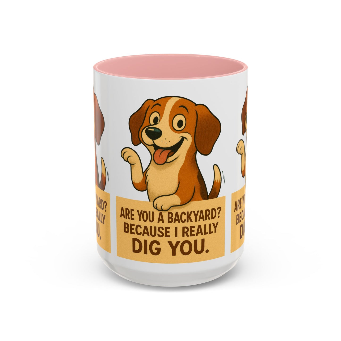 Backyard Dig Accent Coffee Mug - Perfect Gift for Dog Lovers