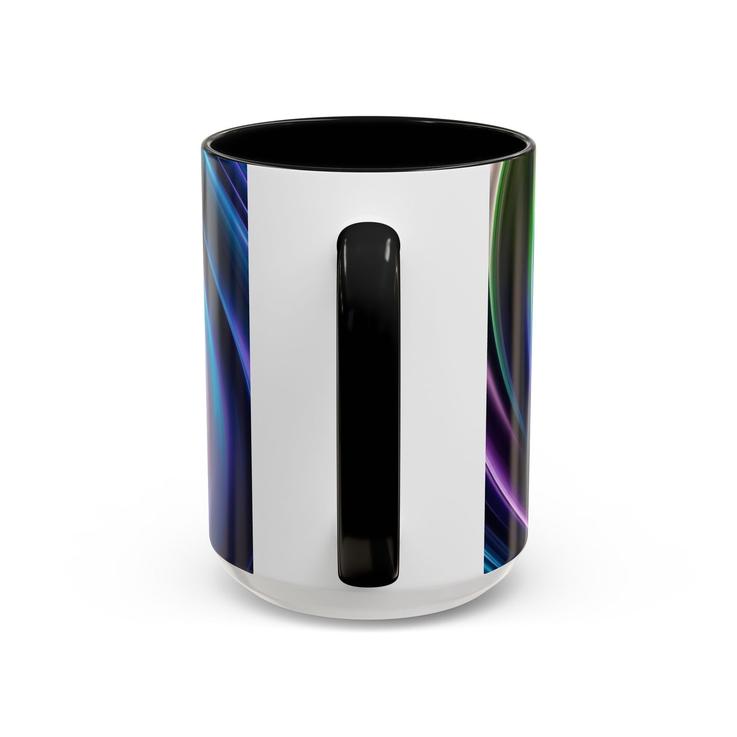Optical Illusion Accent Mug – Ceramic Coffee Cup