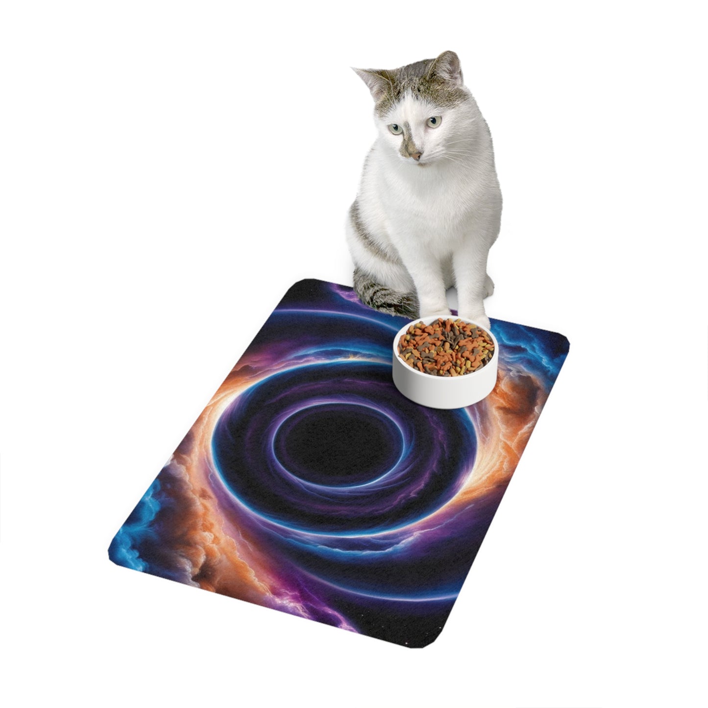 Pet Food Mat (12x18) - Optical Illusion