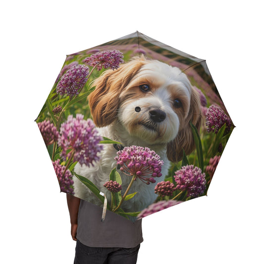 Cavachon Semi-Automatic Foldable Umbrella