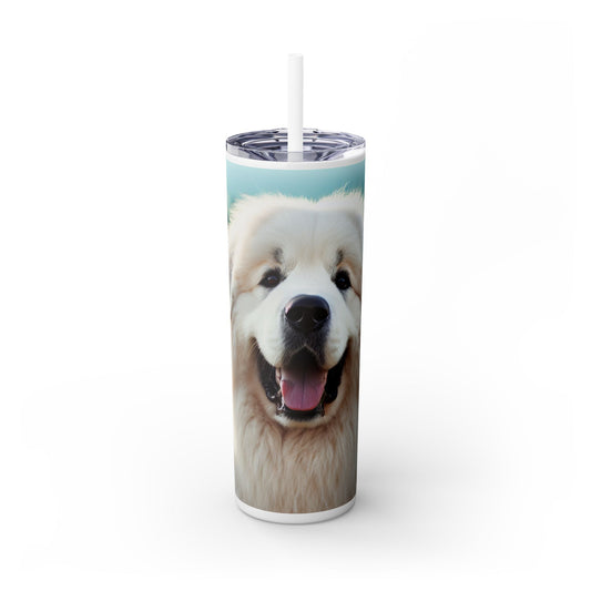 Great Pyrenees Tumbler with Straw, 20oz