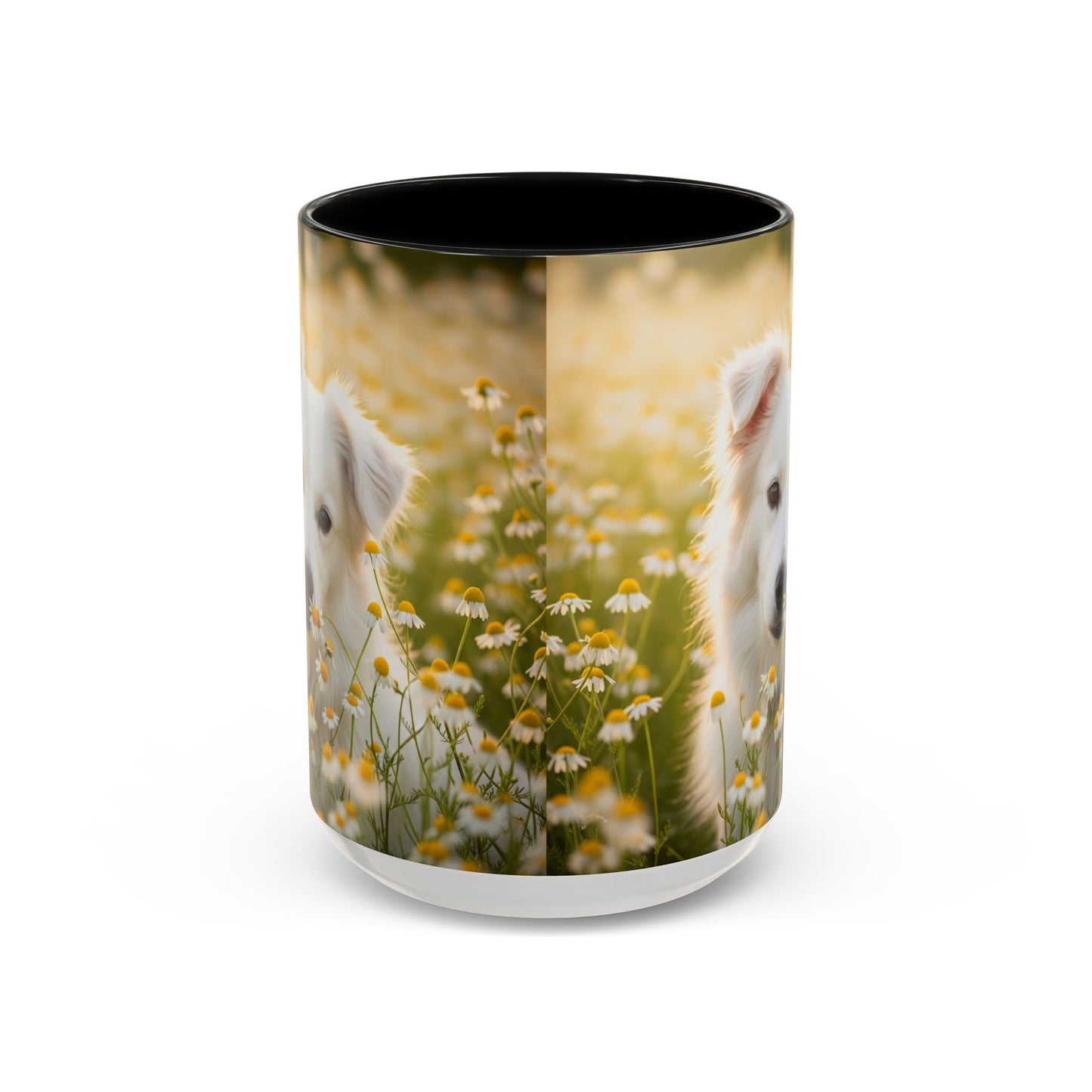 Russkaya Tsvetnaya Bolonka Accent Coffee Mug - Perfect Gift for Dog Lovers