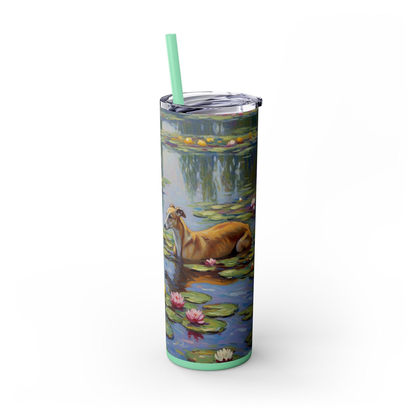 Vaso para galgos con pajita, 20 oz