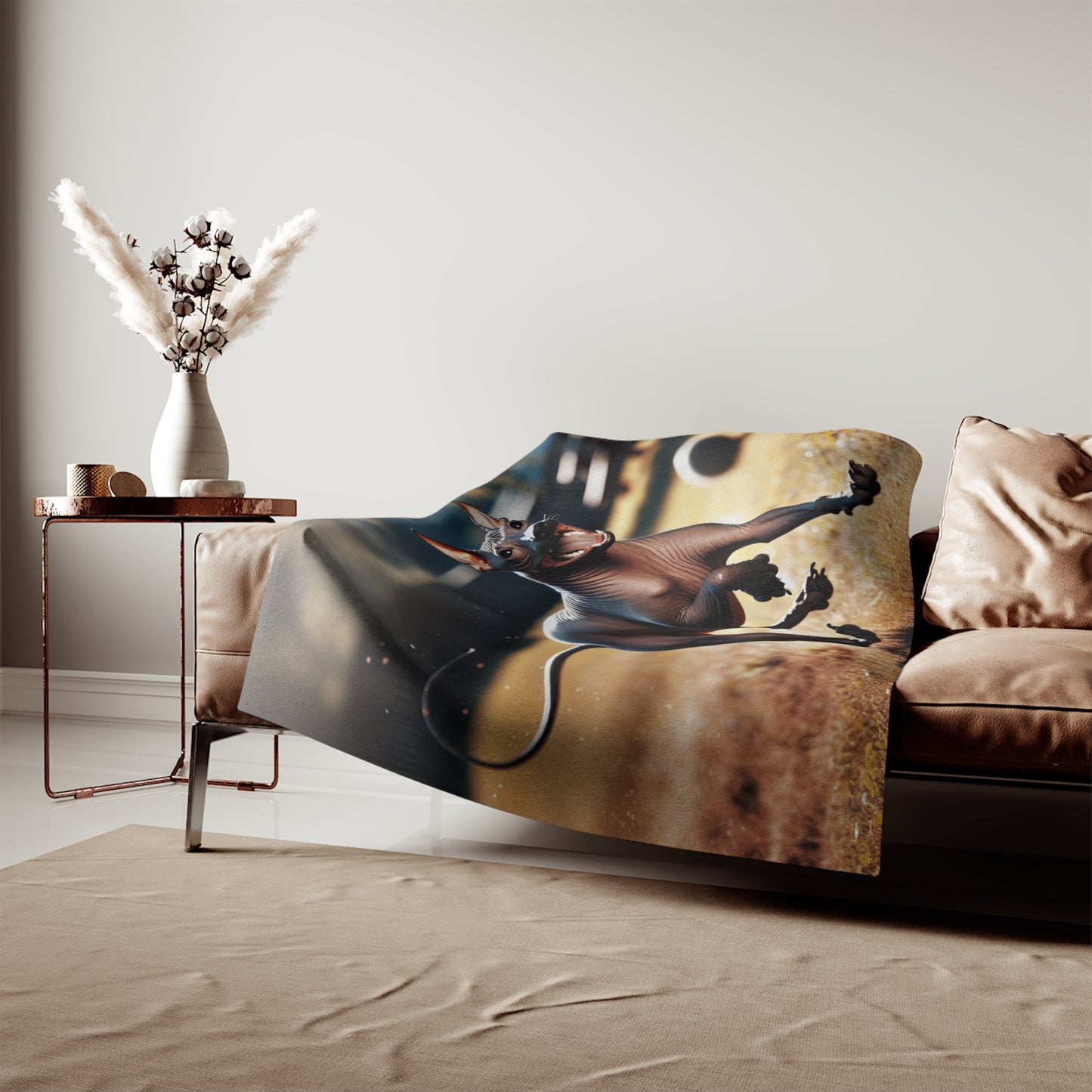 American Hairless Terrier Sweatshirt Blanket