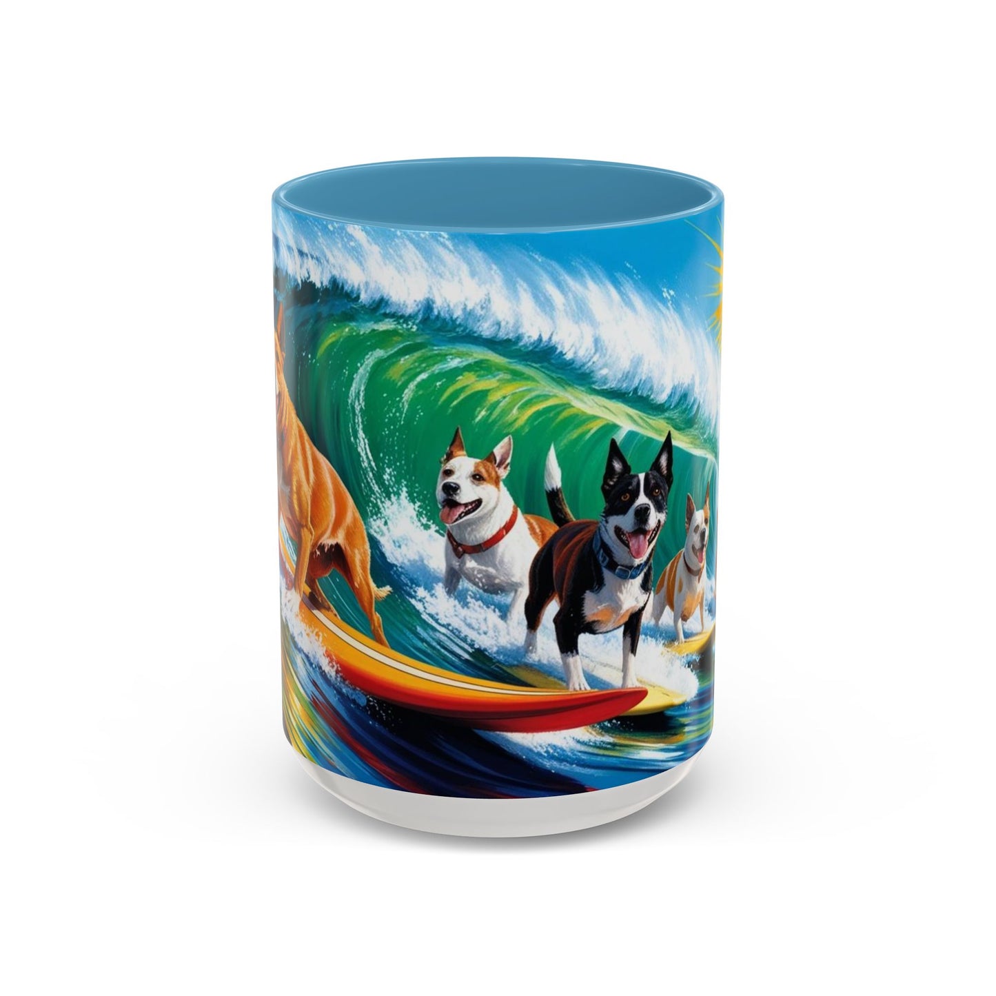 Taza de café con detalles de Surf Dogs: el regalo perfecto para los amantes de los perros