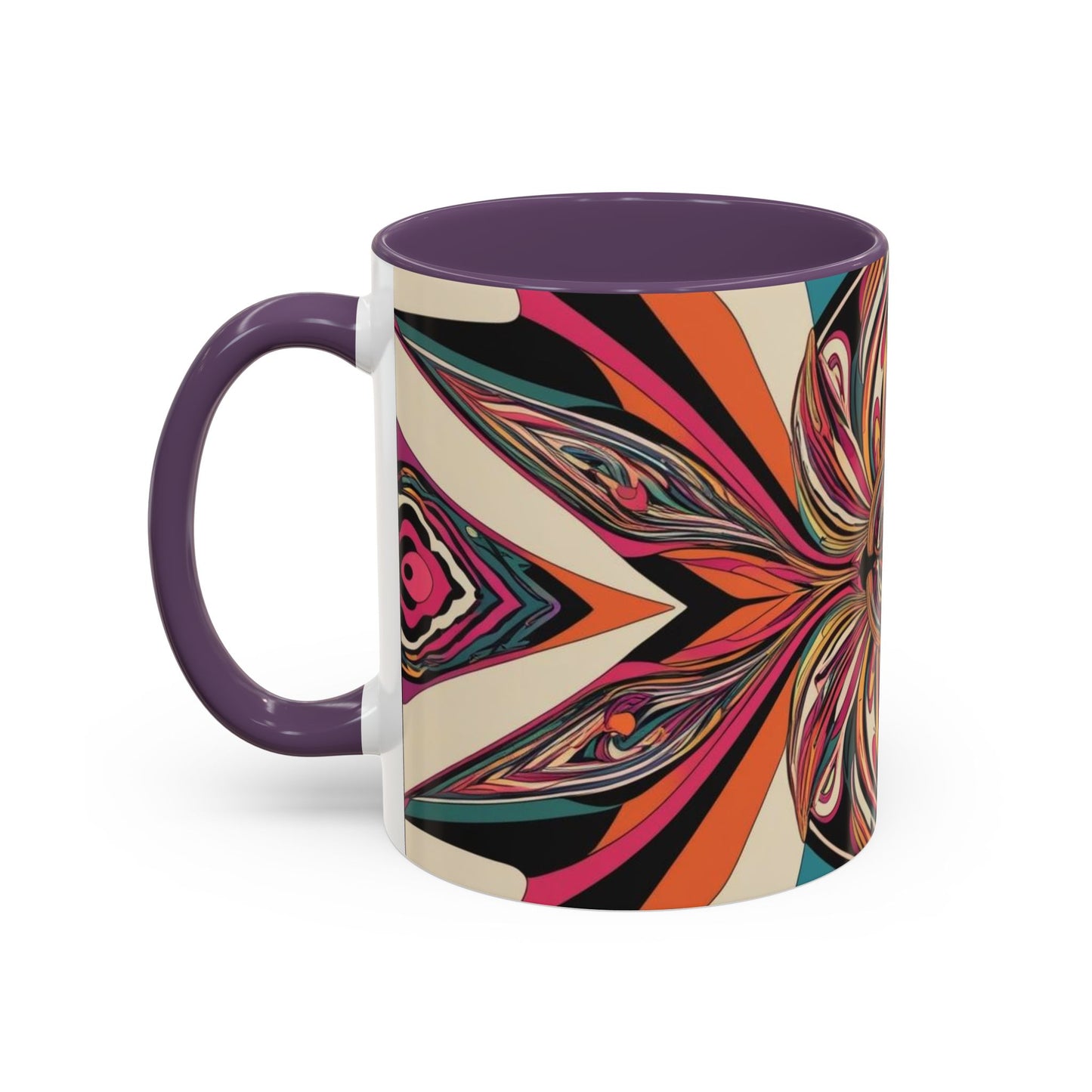 Optical Illusion Accent Mug – Ceramic Coffee Cup