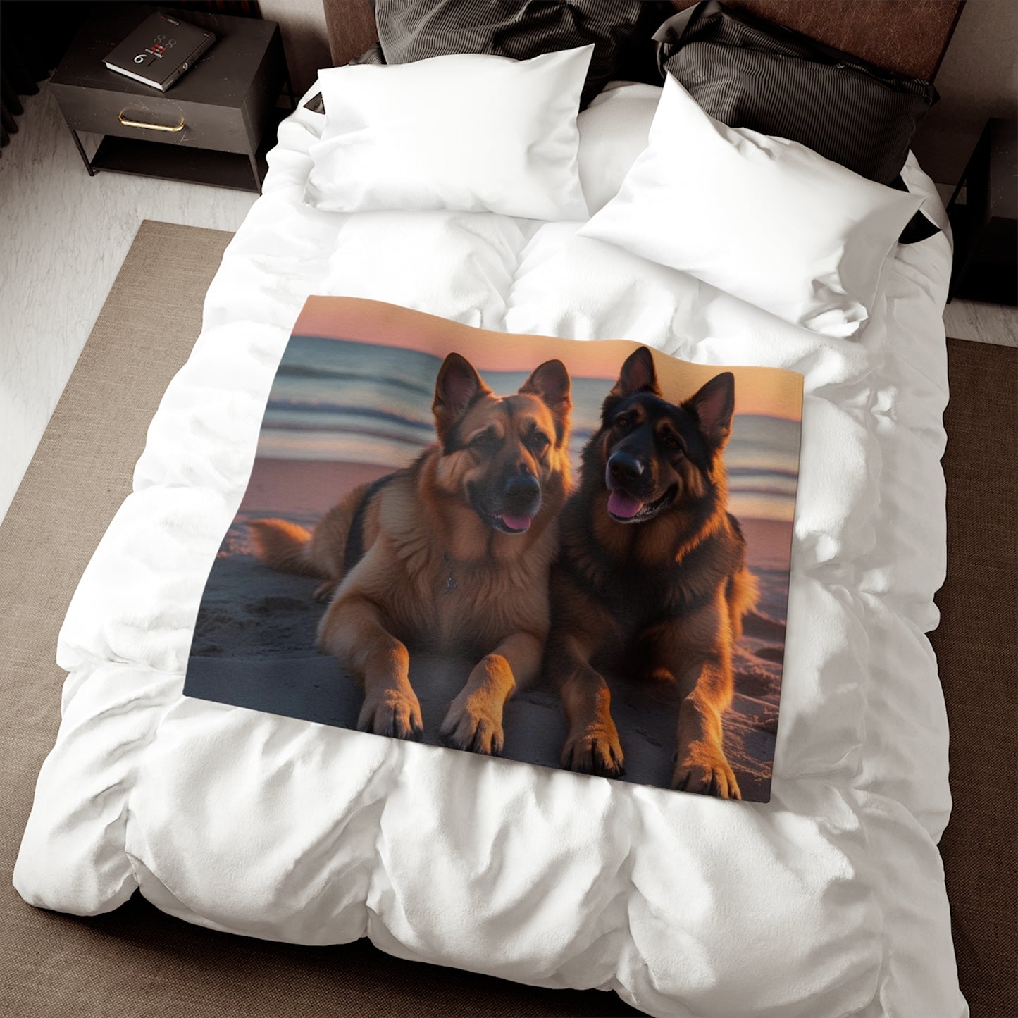 German Shepherd Love Sweatshirt Blanket