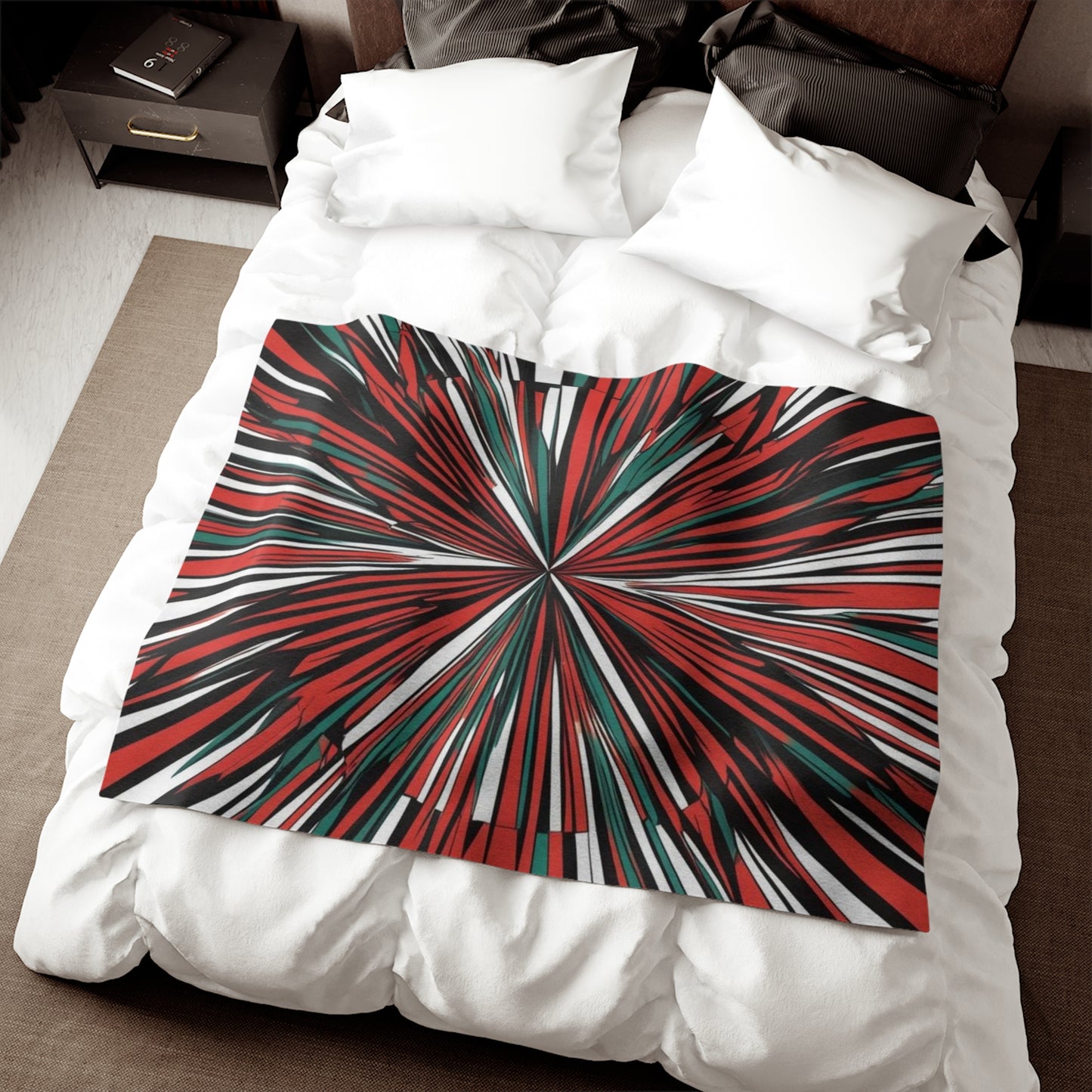 Sweat-shirt/couverture à illusion d'optique